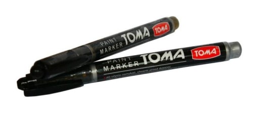 TOMA TO-441 olejový popisovač, farba SILVER, náhrobné kamene