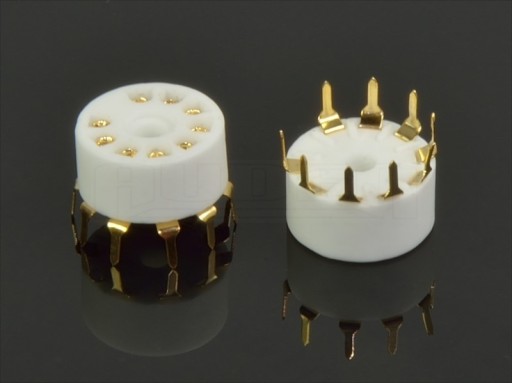 KERAMICKÁ ZÁSUVKA 9PIN PCB2 NOVAL ECC83 ECC82