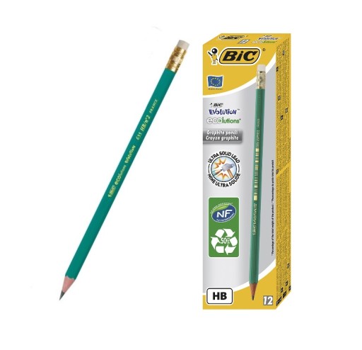 BIC ECO EVOLUTION HB 655 ceruzka S GUMA