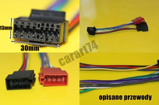 ISO kocka konektor pre ADAPTER JVC KS-FX 220 rádio