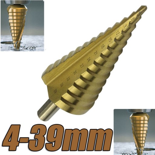 TItánová stupňová vŕtačka HSS 4-39mm