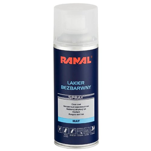 Ranal - Matný číry lak v spreji 400ml