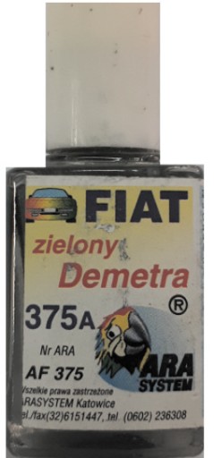 FIAT 375A VERDE DEMETRA OPRAVA LAKU NA ŠKRABENY ARA