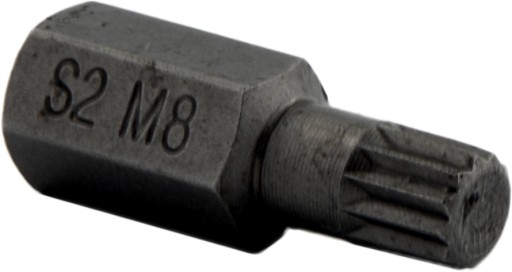 DRÁŽKOVÝ KONCOVÝ BIT M8 x 30MM S2 10MM 8X30 ŠEST