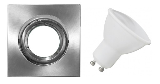 HALOGÉNOVÁ LAMPA LEŠENÁ STRIEBORNÁ LED GU10 10W