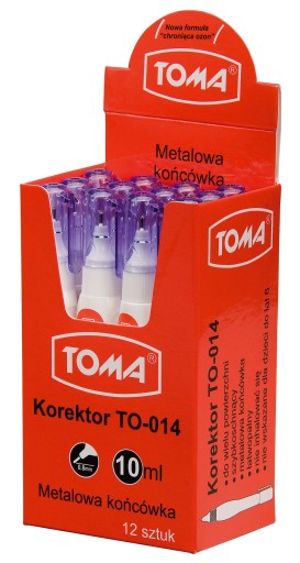 TOMA KOREKČNÉ PERO 10ML KOVOVÝ HROT