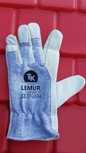 Pracovné rukavice z kozej kože LEMUR, veľkosť 8