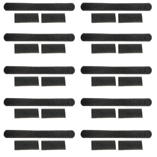 Zabezpečenie zásuviek zámkom na suchý zips, 2 cm, 10 ks