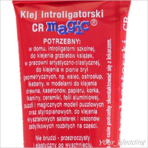 Magické lepidlo na všetko! Transparentné. Tuba s aplikátorom.