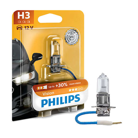 Žiarovka Philips H3 Vision +30 % viac svetla
