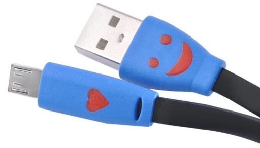 Samsung HTC MICRO USB kábel 1m SMILE (4533)