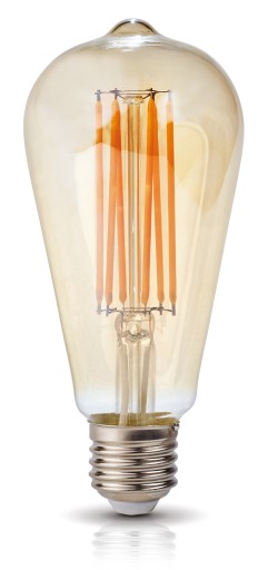 LED žiarovka ST64 E27 7W teplá 800lm dymová RETRO