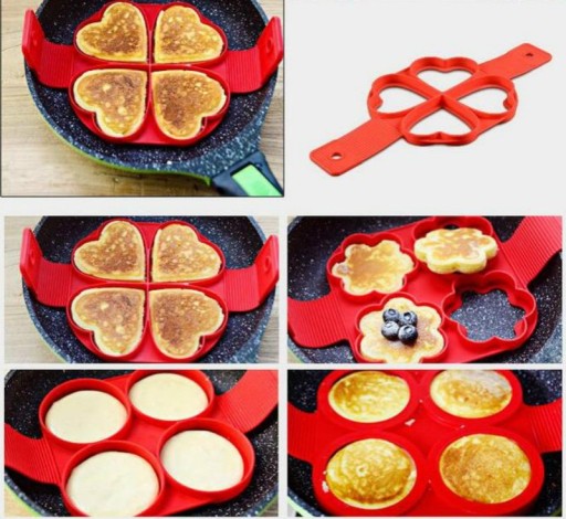 Silikónová forma na palacinky, palacinky, vajíčka, omelety, forma na vyprážanie