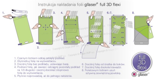 Ochranná fólia GLLASER Hydrogel Full 3D FLEXI Polar Vantage 3 / 2 kusy