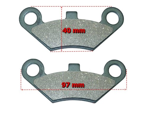 BRZDOVÉ DESTIČKY QUAD ATV CF MOTO SHINERAY LINHAI