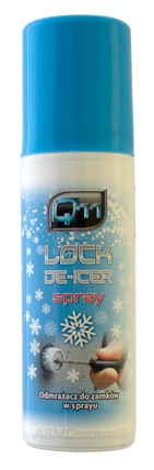 Q11 ROZMRAZOVAČ ZÁMKOV SPREJ NA ZÁMKY 50 ml TUK NA ZÁMKY ROZMRAZUJE ZÁMKY