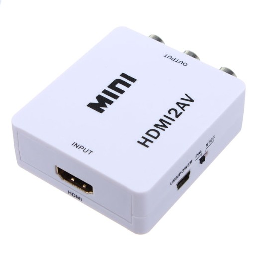 Adaptér prevodníka signálu HDMI na 3 x Cinch RCA AV 1080