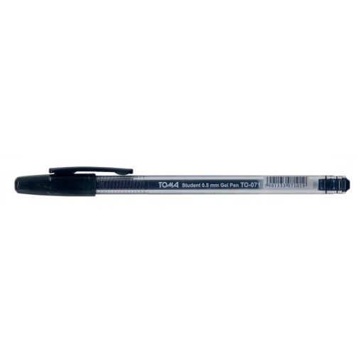 Študentské gélové pero 0,5 mm BLACK TO-071 TOMA