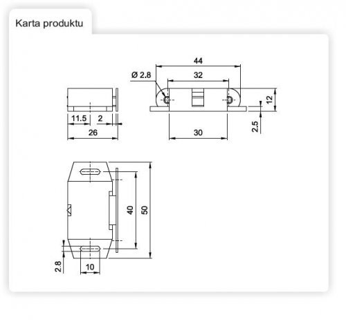 NÁBYTKOVÁ ZÁPADKA MAGNETICKÝ ZÁMOK MAGNET x 5 KS