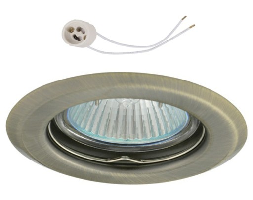 Halogénové svietidlo pre LED GU10 na 230V CT14, patina