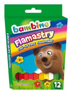 Popisovacie perá BAMBINO 12 farieb MAJEWSKI