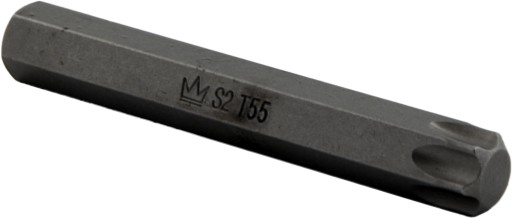 BIT END 10MM TORX T55 x 75MM S2 HEX.