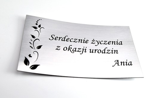 Nálepka, akékoľvek želania, gravírovaná plaketa!
