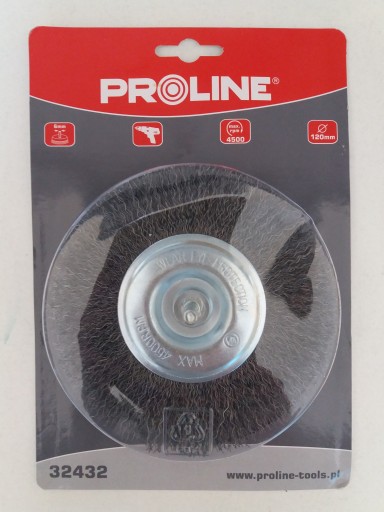 Kotúčová kefa z oceľového vlnitého drôtu fi=120 mm, stopka 6 mm