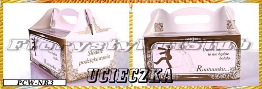 Veľká krabica + tortová vložka pre svadobných hostí, 5 prevedení