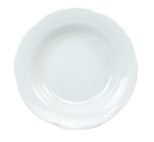 Hlboký tanier 22cm BIELA CAMELIA Logo - Chodzież