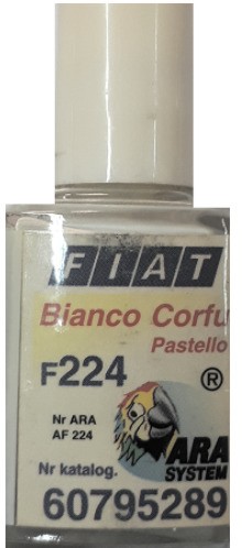 FIAT 210F BIANCO PASTELLO OPRAVA LAKU NA ŠKRABANINY