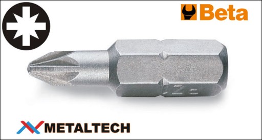 KĽÚČ KONCOVÝ BIT 1/4 KRÍŽOVÝ PZ1 25 mm BETA