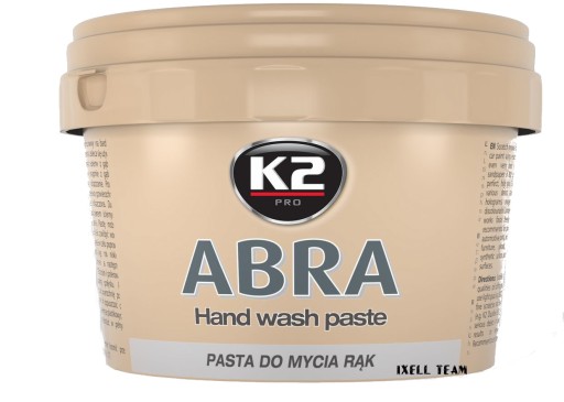 Pasta na ruky K2 ABRA odstraňuje silné nečistoty, laky, mastnotu, farby 154