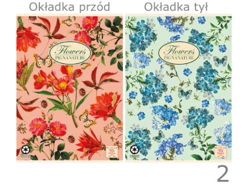 BRULION NOTES NOTEBOOK A5 PIGNA FLOWERS 0222172