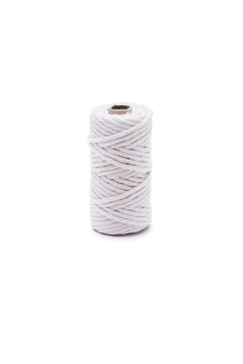 Biela bavlnená šnúrka 30g/20m