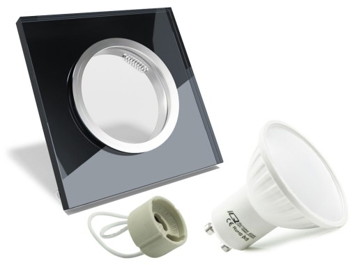 SET SKLENENÉ STROPNÉ SVIETIDLÁ + GU10 5W LED WW