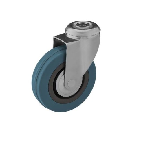 nábytkové koliesko priemer 50 mm, kolieska s otvormi a skrutkami, paleta