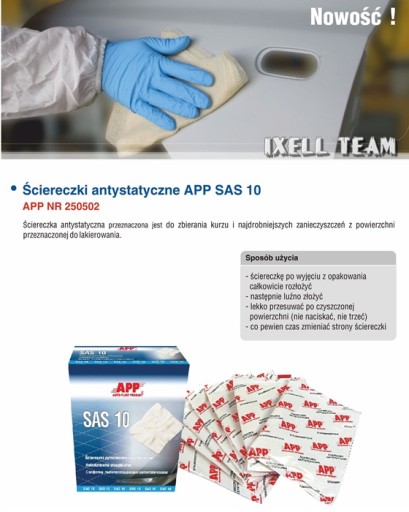 APP 90x45 ANTISTATIC, tkanina absorbujúca lepivosť 467