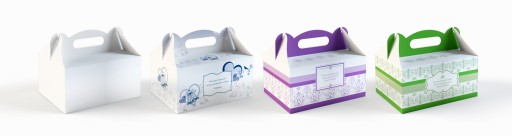 Cake Box Zlaté svadobné tortové boxy