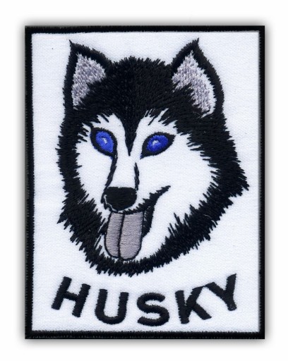 Nášivka HUSKY pes VYŠÍVANIE