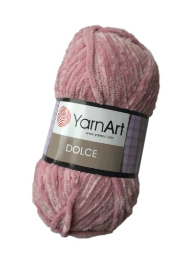 100g YarnArt Dolce ružová polyesterová priadza 769