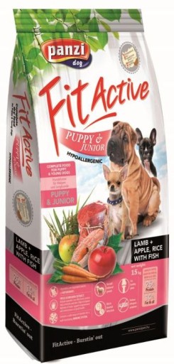 Fit Active Dog Hypoalergénne Puppy & Junior Lamb Mono 1 kg HMOTNOSTI
