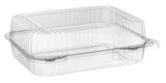 PLASTOVÉ NÁDOBY NA TORTU F47 (10) ČERVENÝ PLAST