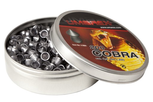 UMAREX DIABOLO VZDUCHOVÉ NÁTRELY Kobra vrúbkovaná 5,5mm 200 ks.
