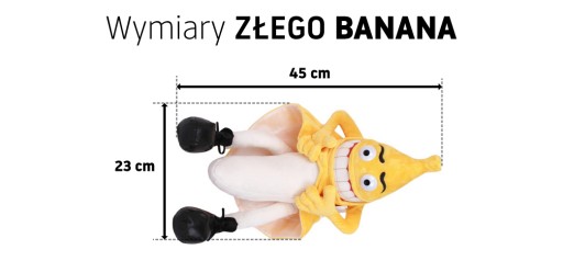 Plyšový emoji BAD BANANA MASCOT k 18. narodeninám
