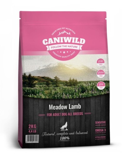 KRMIVO PRE DOSPELÝCH LÚČNYCH PRE PSA CANIWILD LÚČNE JAHANČINA 100G
