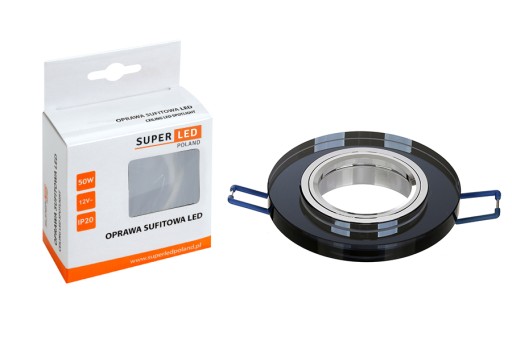 Sada GLASS halogénová žiarovka okrúhla + LED GU10 5W