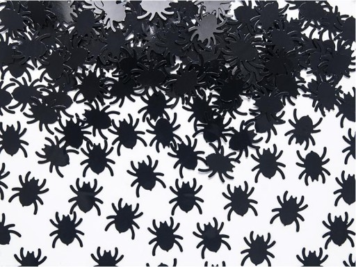 KONFETTI BLACK SPIDERS 15 G HALLOWEEN DEKOR