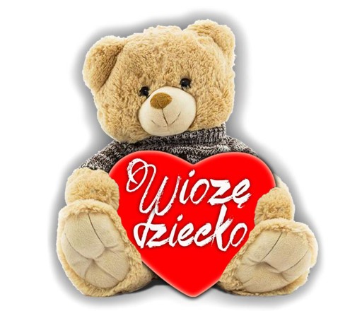 NOSÍM NÁLEPKU MEDVEĎA BÁTKA SO Srdiečkom UV