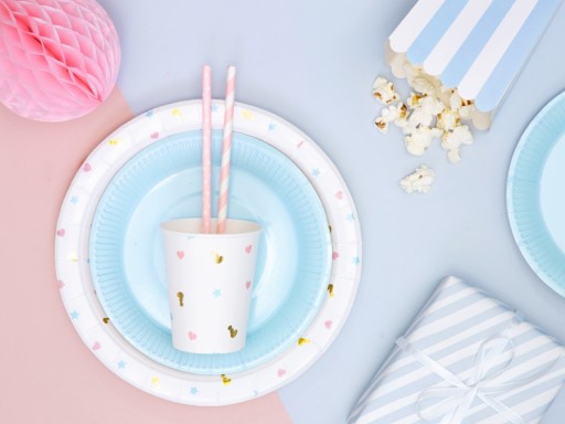Baby Shower Narodeninové poháre pre chlapca alebo dievča 6 ks.